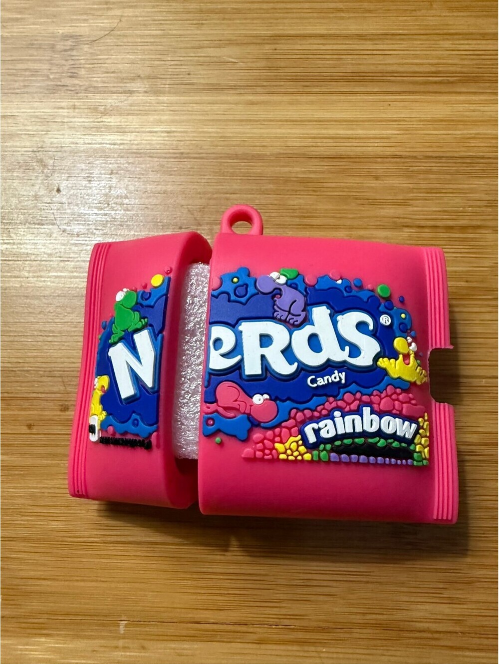 Nerds Rainbow Candy Wallet Keychain Airpods gen 1 -2 case or bag charm